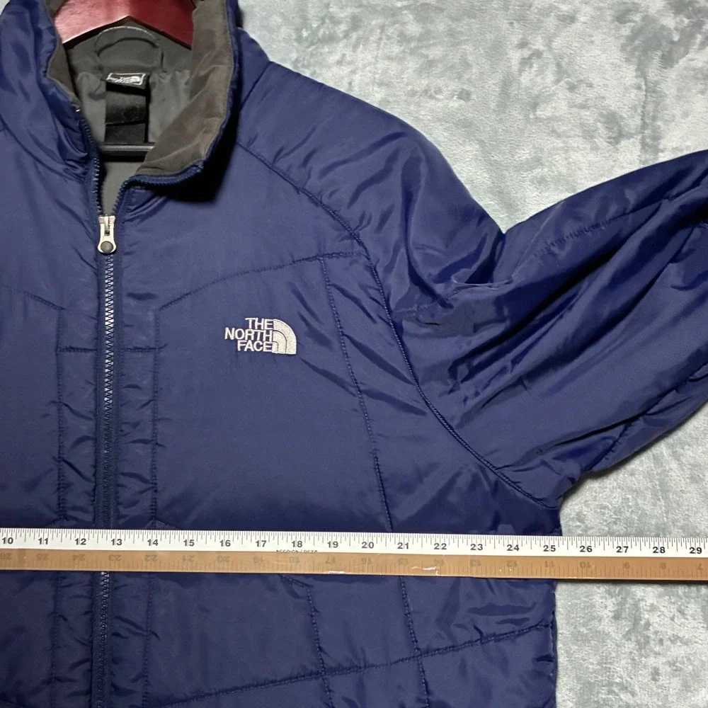 The North Face Nylon Quilted Full Zip Puffer Jacket‎ Mens XL? Navy Blue